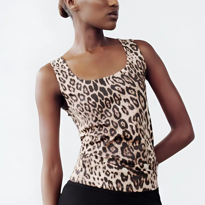 ZARA T-Shirt Women's Leopard Print-2
