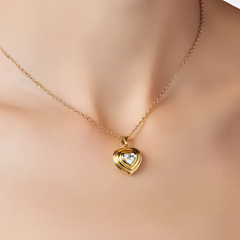 CHIARA FERRAGNI Alloy With Zircon Necklaces Women's Gold-2