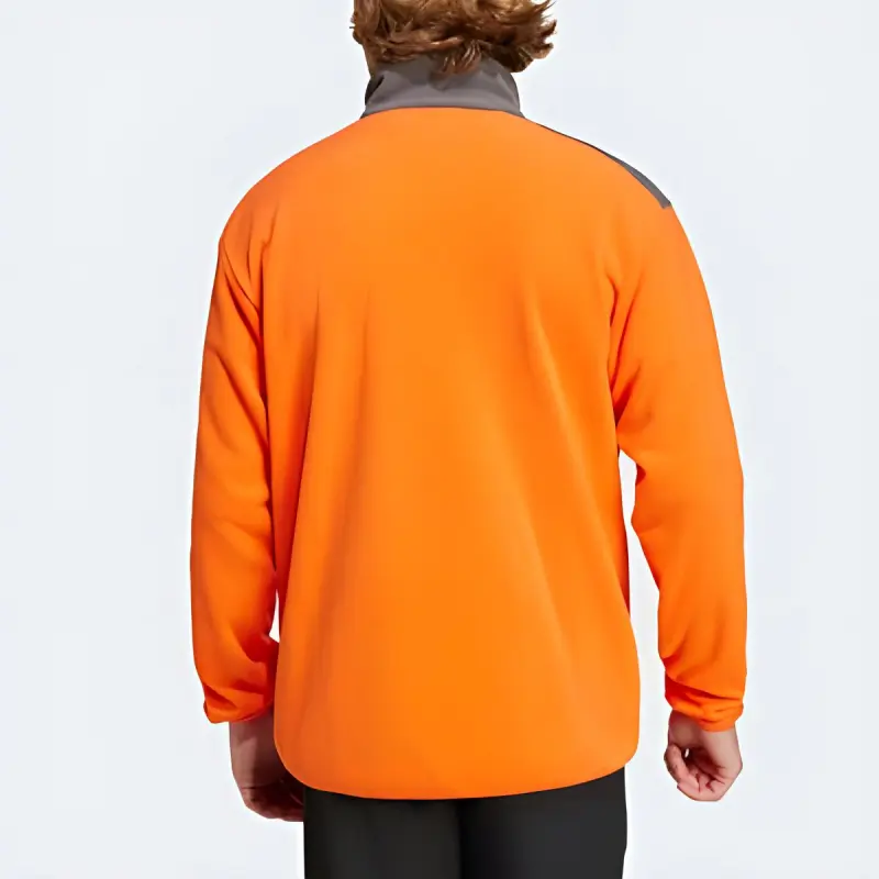 Adidas Terrex Multi Full-Zip Fleece Jacket Stand Collar Jackets Men's Half Impact Orange-2