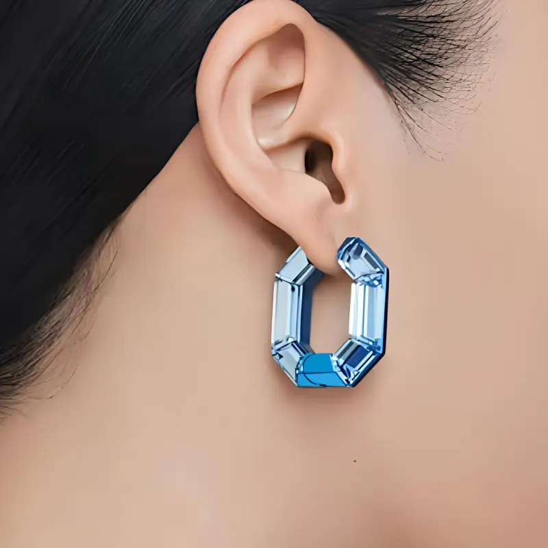 Swarovski Lucent Hoop Earrings-2