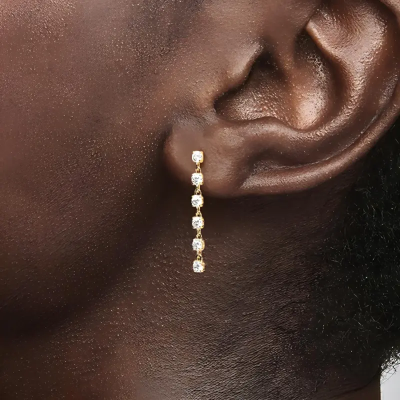Pandora 14K Gold Plating Earrings Unisex Gold-1