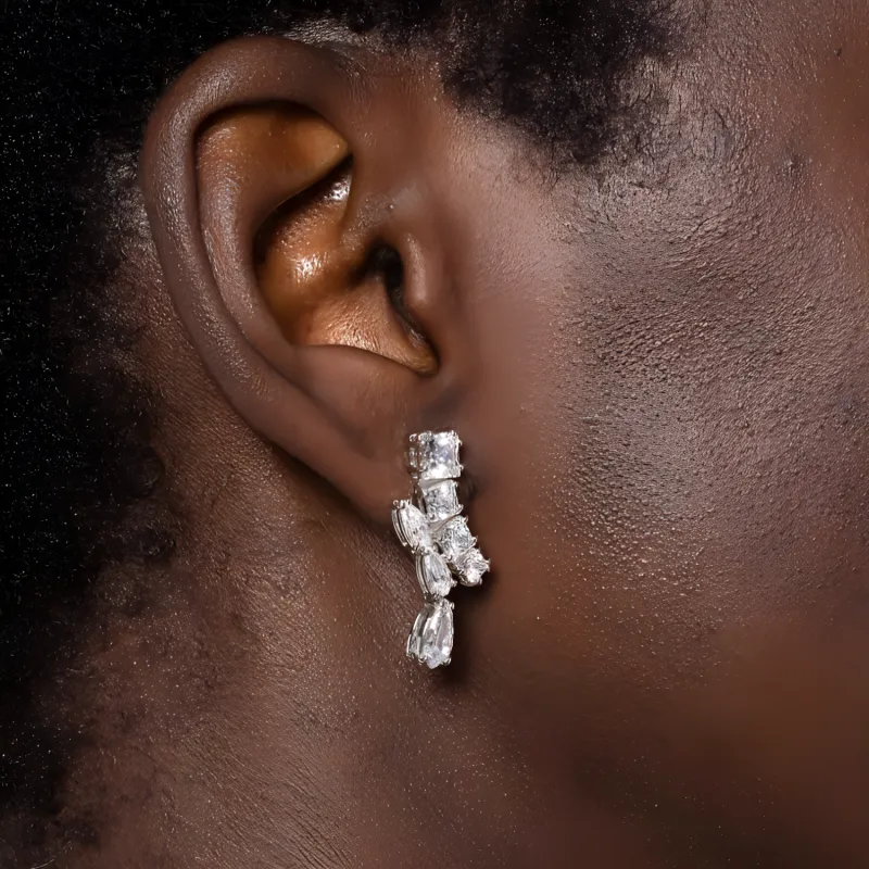 Swarovski Matrix Drop Earrings-2