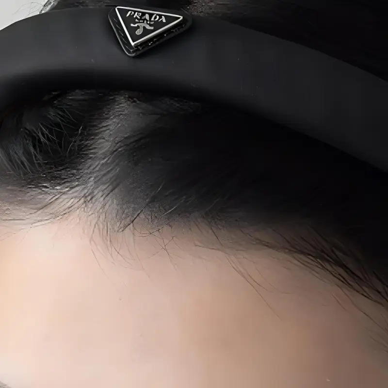PRADA Nylon Headbands Women's Black-3