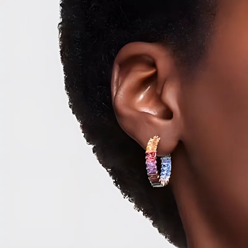 Swarovski Alloy Earrings Women's Multicolor-2