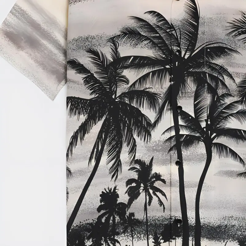 CELINE Graphic Printed Hawaiian Shirt-5