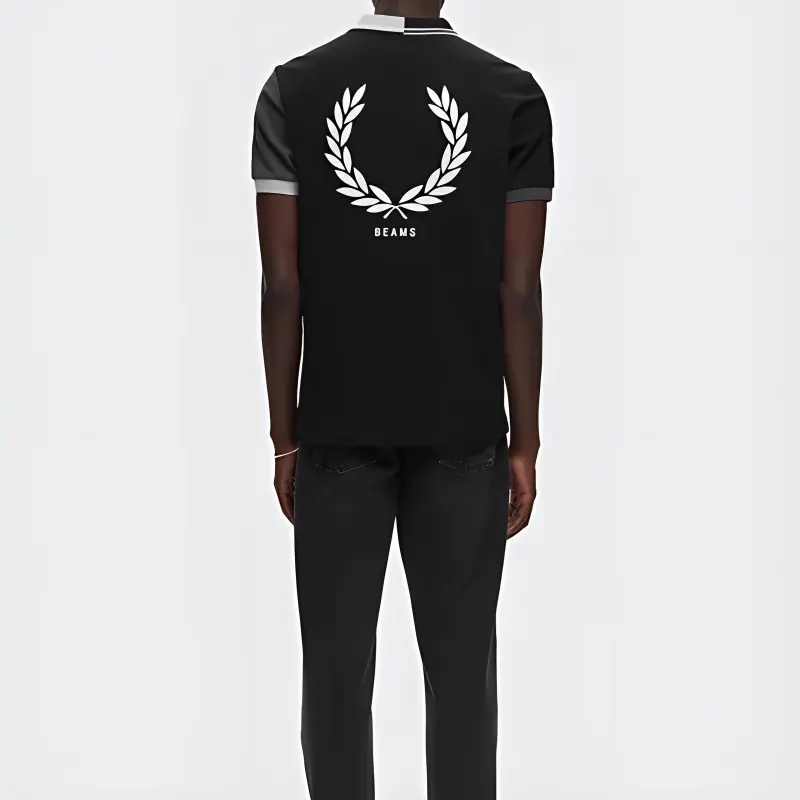 FRED PERRY X Beams Colour-block Polo Shirt-2