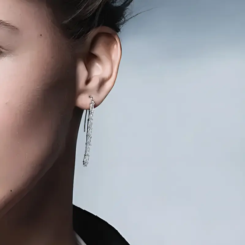 EMPORIO ARMANI Sterling Silver Drop Earrings-2
