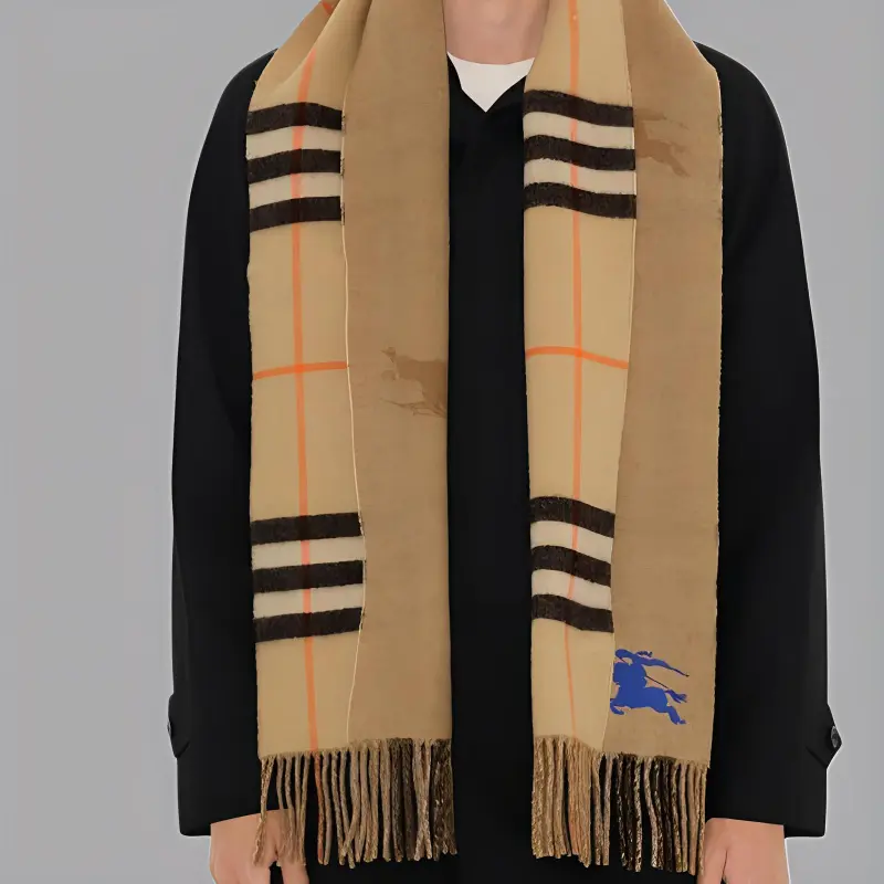 Burberry Ekd Cashmere Reversible Scarf-2
