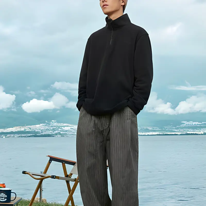 QIAODAN Sweatshirts Men Black-2