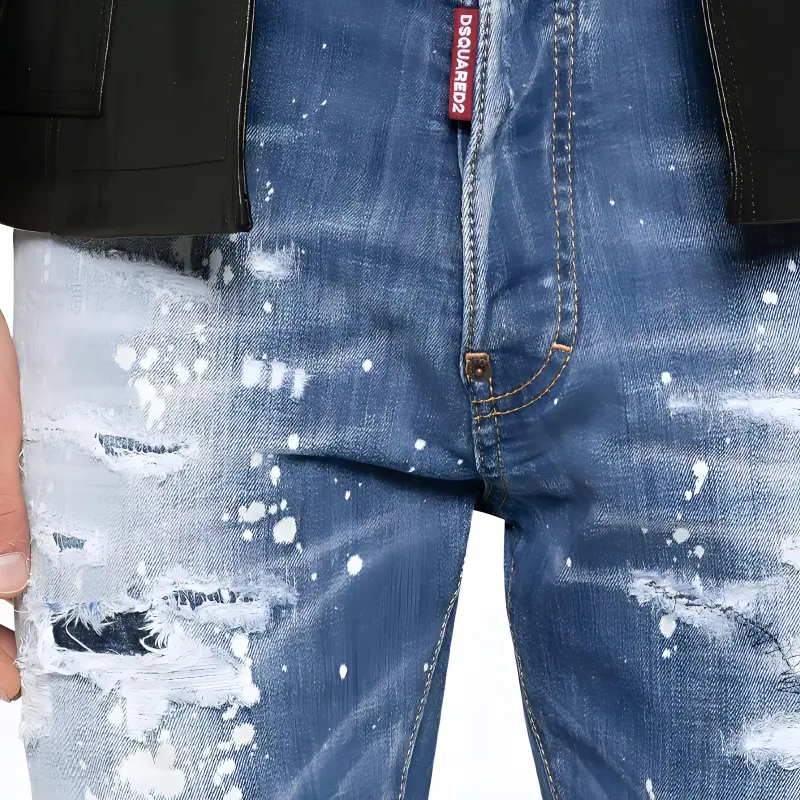 DSQUARED 2 Washed Distressed Bro Jeans-4