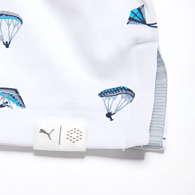PUMA Polo Shirt Men's White/Angel Blue-6