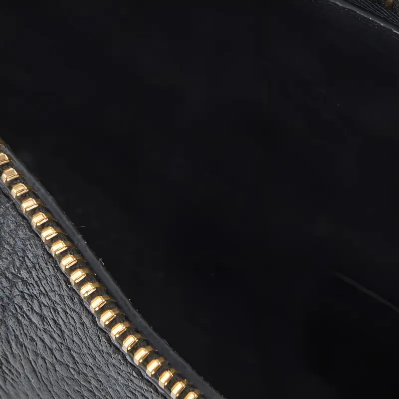 Chloe Shiny Grained Calfskin Shoulder Bag Crossbody Bag Women's Black-4