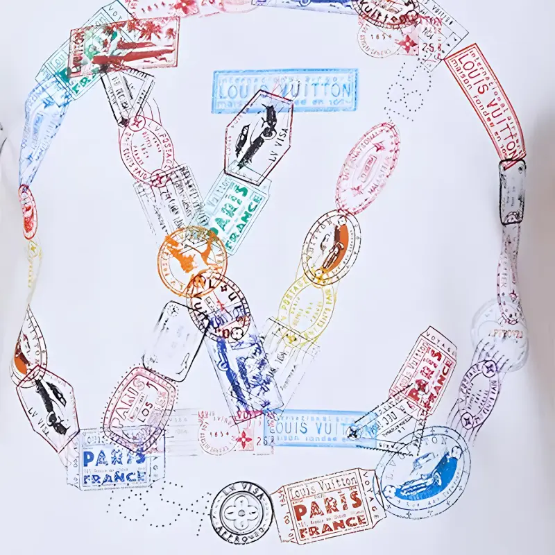 LOUIS VUITTON Travel Stamp Lv Circle T Shirt-3
