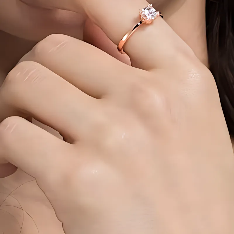 Swarovski Synthetic Cubic Zirconia Rings Women's Rose-2