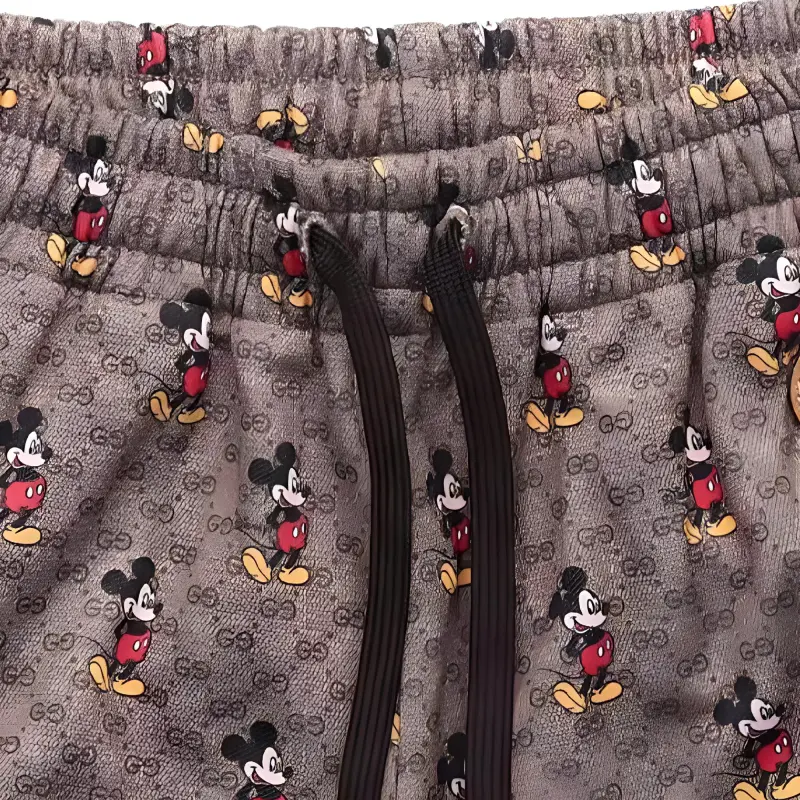 GUCCI x Disney FW22 Knitted Sports Pants Women's Brown-3
