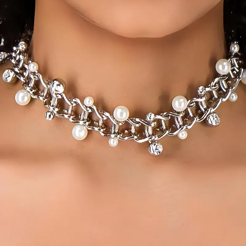 JUSTINE CLENQUET Palladium Coating Necklaces Women's Silver-2