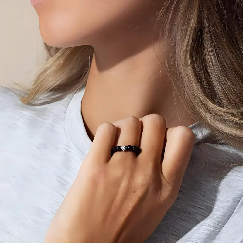 ROBERTO DEMEGLIO 18K White Rings Women's Black-2