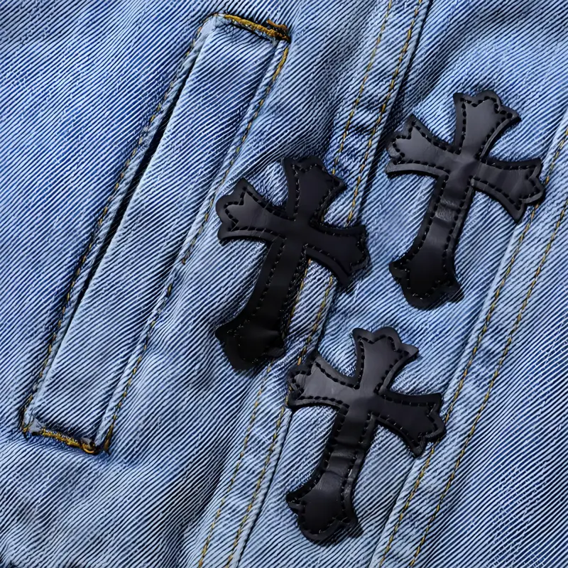 Chrome Hearts SS23 Denim Jacket Men's Blue-3