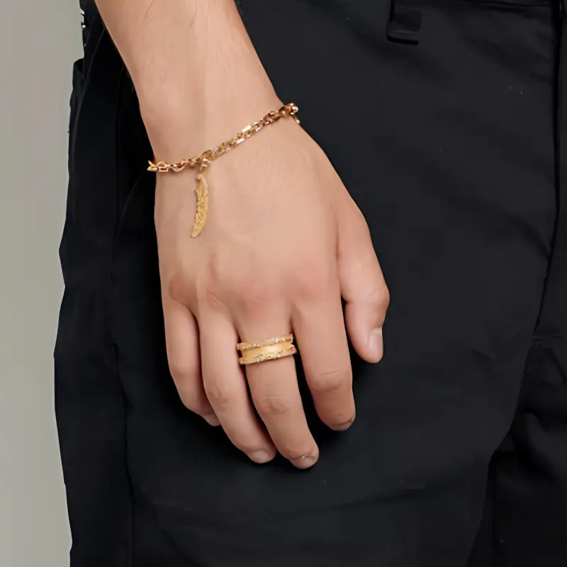 EMANUELE BICOCCHI Arabesque Double Band Ring-2