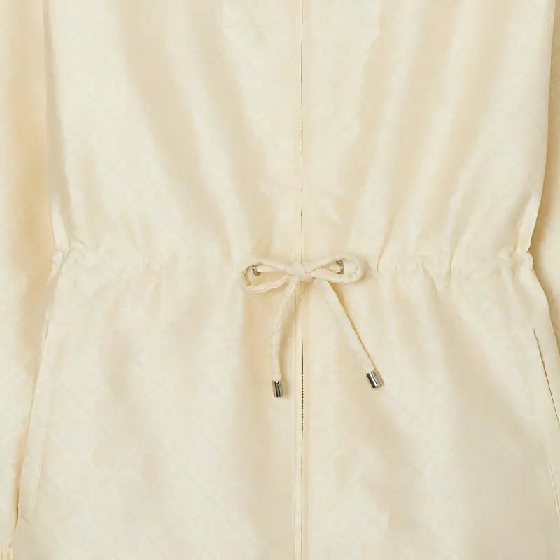 TORY BURCH Drawstring Zip Up Jacket-4