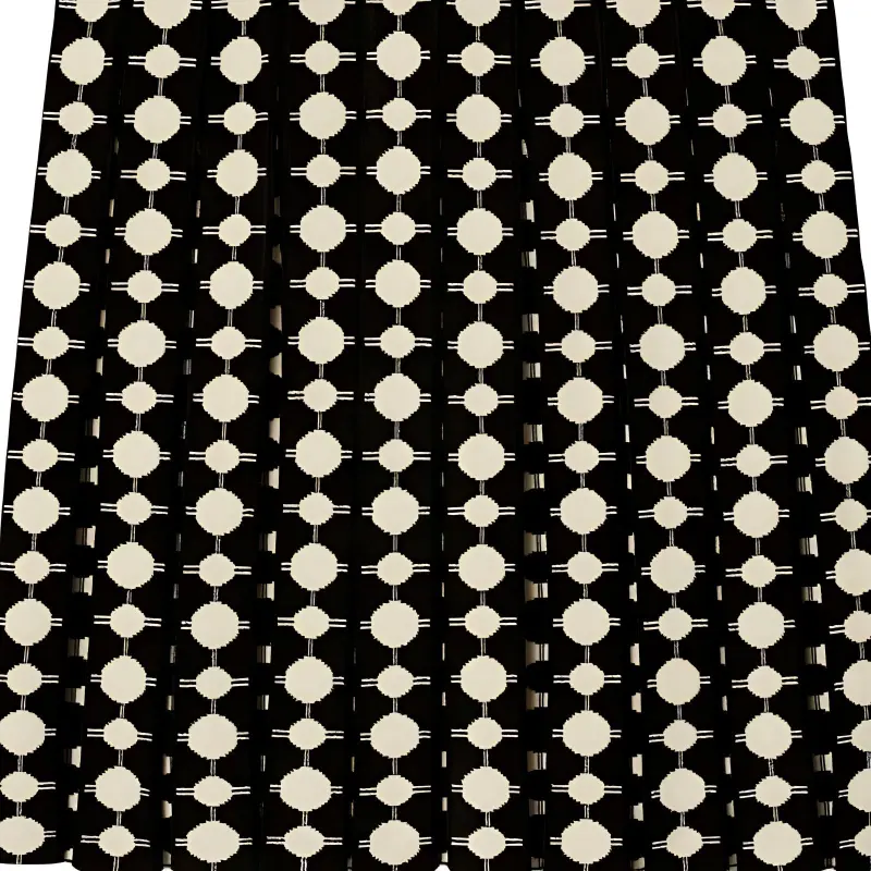 TORY BURCH All Over Geometric Pattern Pleated Skirt-1
