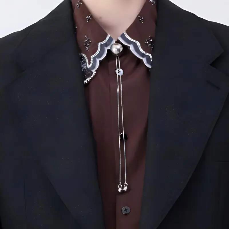 Lemaire Rattle Bolo Tie Necklace-2