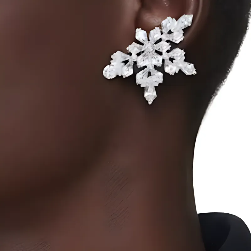 Swarovski Rhodium Plated Clip On Earrings Women's White-2