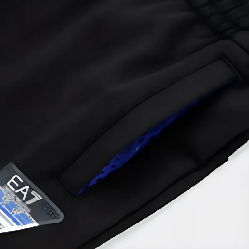 EMPORIO ARMANI EA7 Knitted Sweatpants Men Black-4
