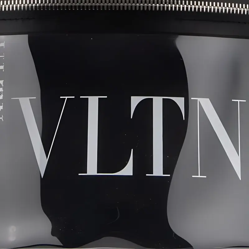 Valentino PVC Fanny Pack Men's Transparent & Black-2