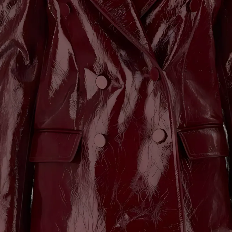 GUCCI SS24 Leather Jacket Women's Red-2
