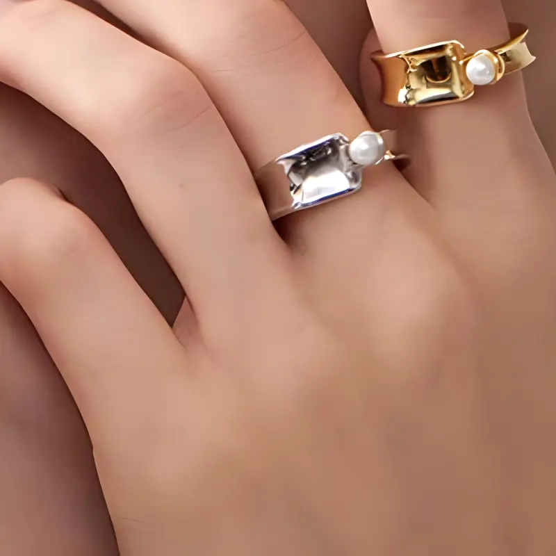 AIDEN CANDICE Copper Rings Women's Silver-2