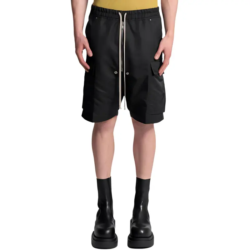 RICK OWENS Casual Shorts Men Black-2