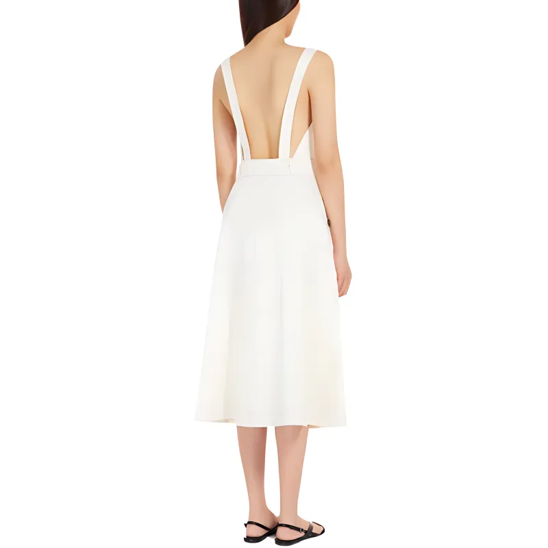 WEEKEND MaxMara Affari1234 Collection Cotton Bull Denim Dress Slip Dress Women's Natural-2