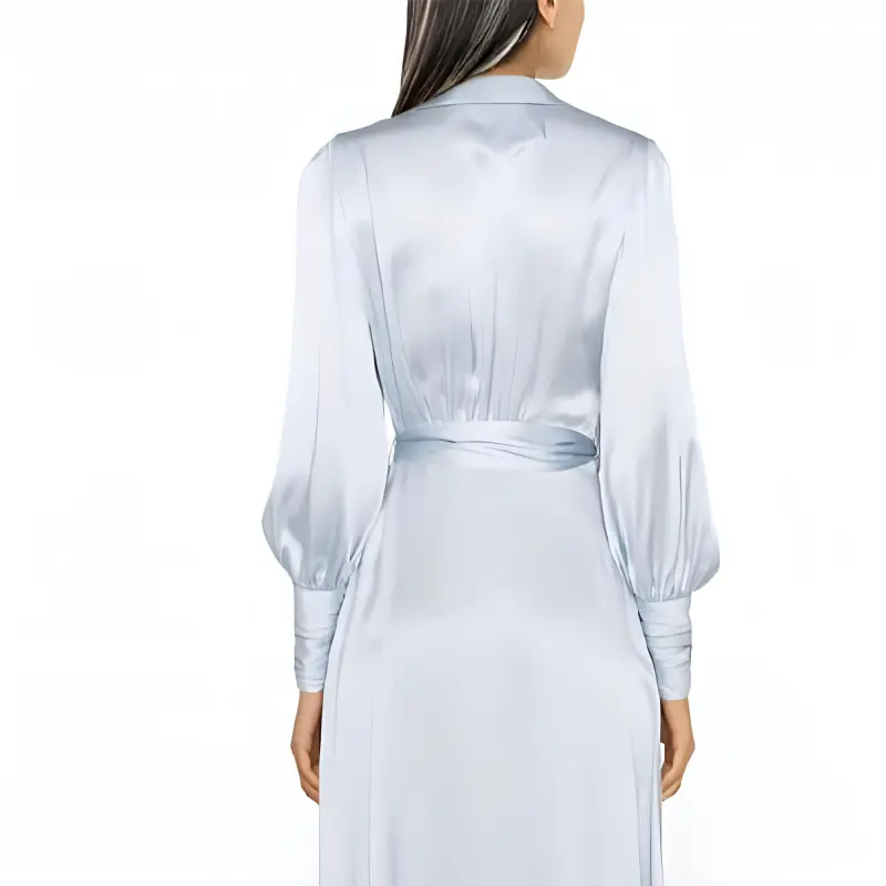 Zimmermann Asymmetric Wrap Silk Midi Dress-4