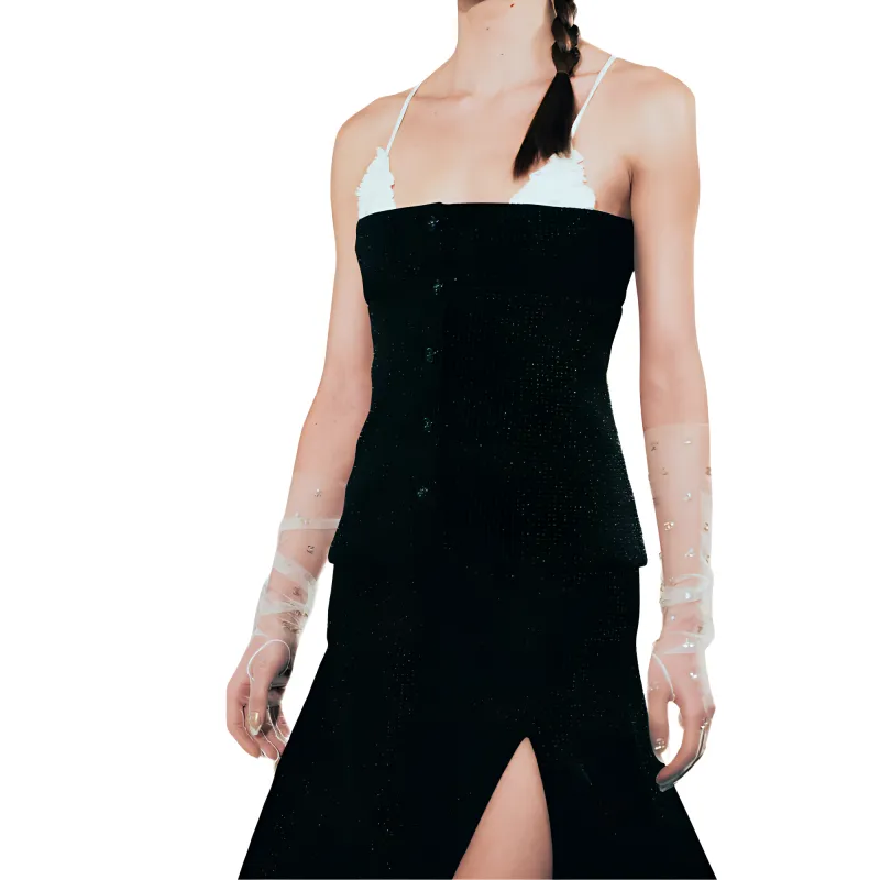 CHANEL SS25 Camisole Women's Black White-1