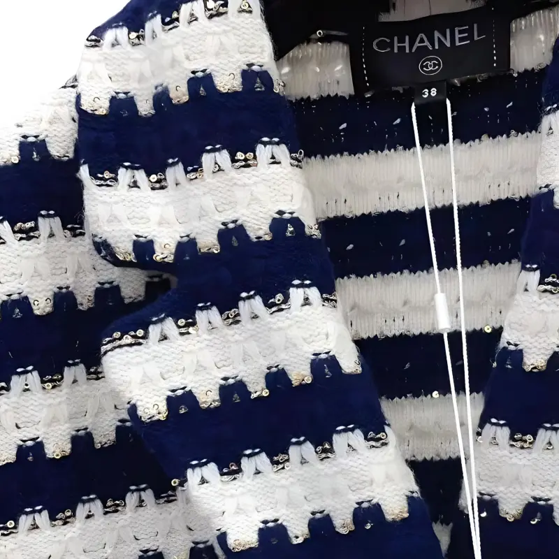 CHANEL Coats Women's Blue-2
