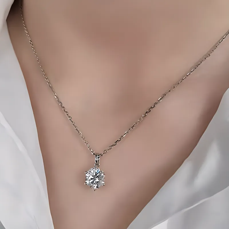 ICEWALD 9K Gold Diamond Necklaces Unisex Silver-1