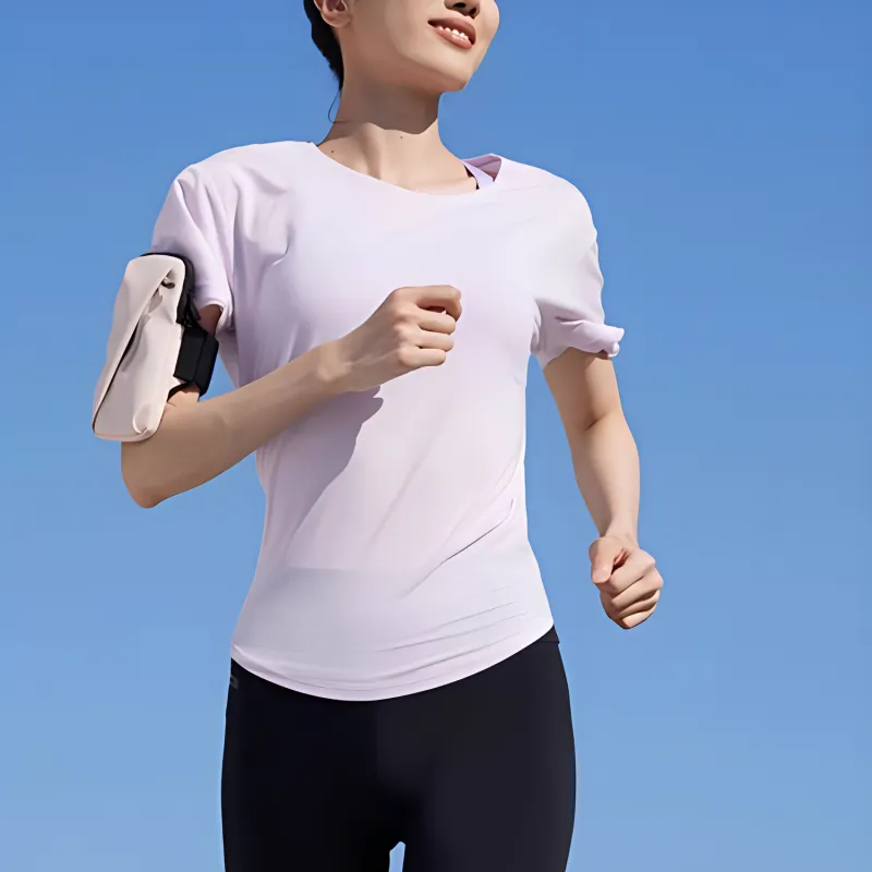DECATHLON Kalenji T Shirt Women's Light Purple-2