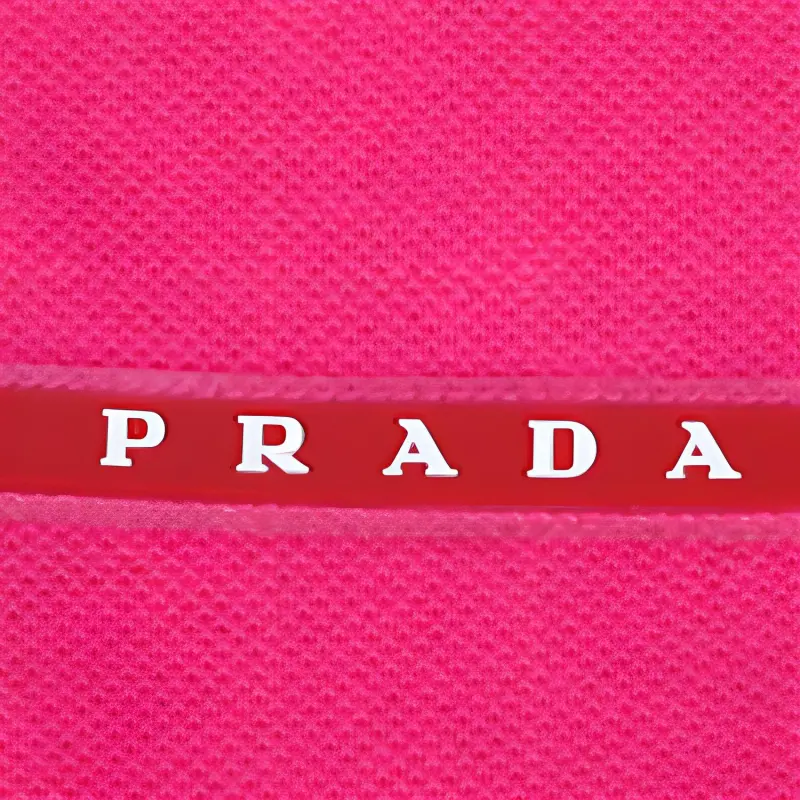 PRADA Polo Shirt Men's Rose Red-2