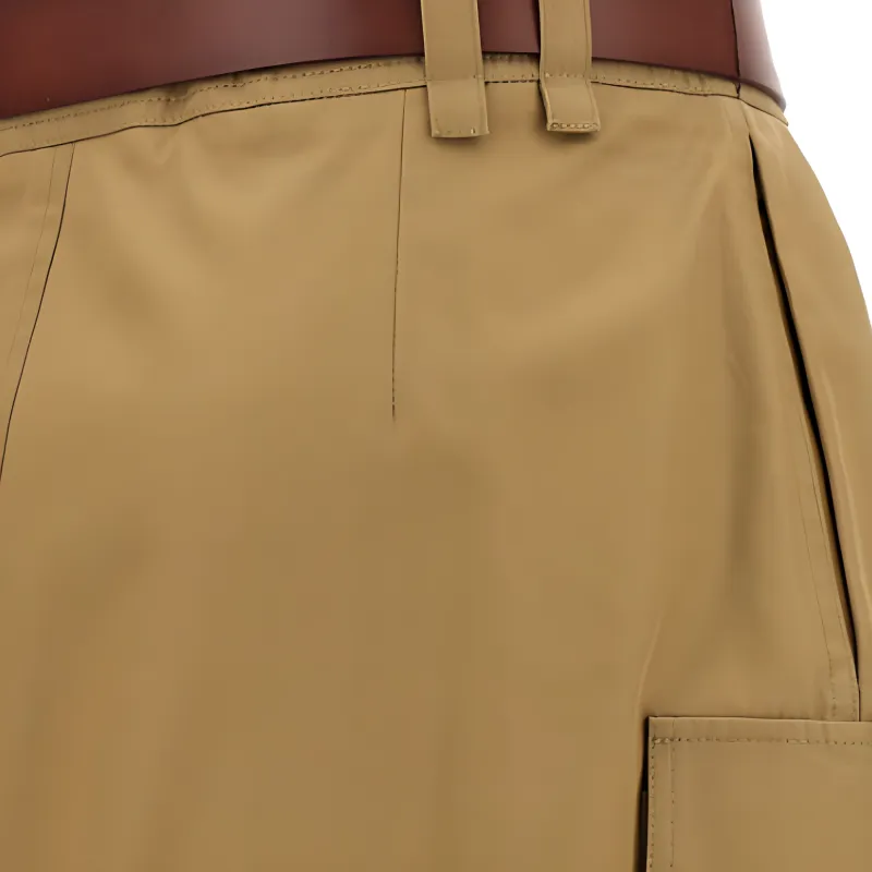 SAINT LAURENT Cassandre Skirt 'Beige Fonce'-2