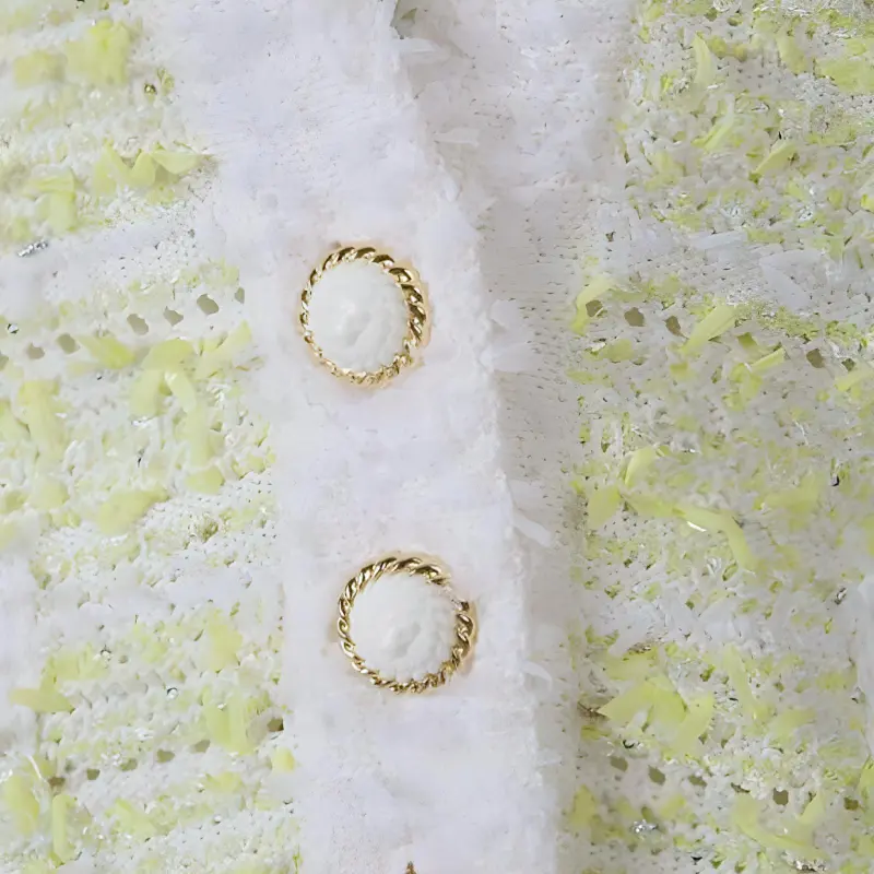BALMAIN V Neck Textured Cardigan-2