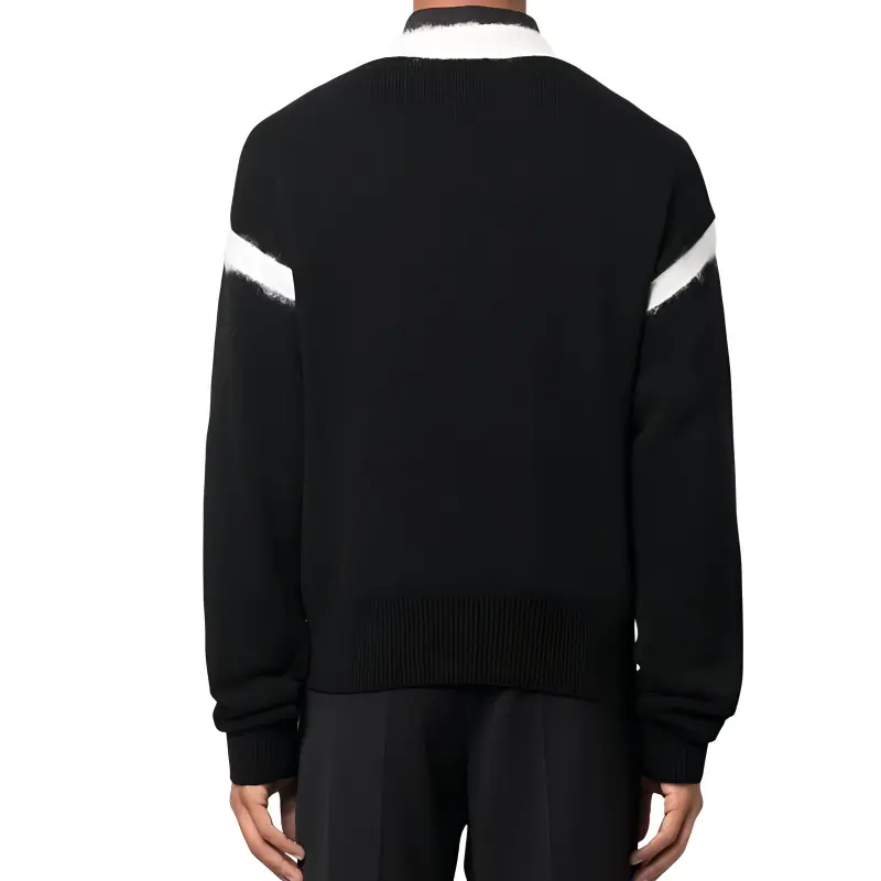 SAINT LAURENT Crewneck Long Sleeved Knitted Jumper-2