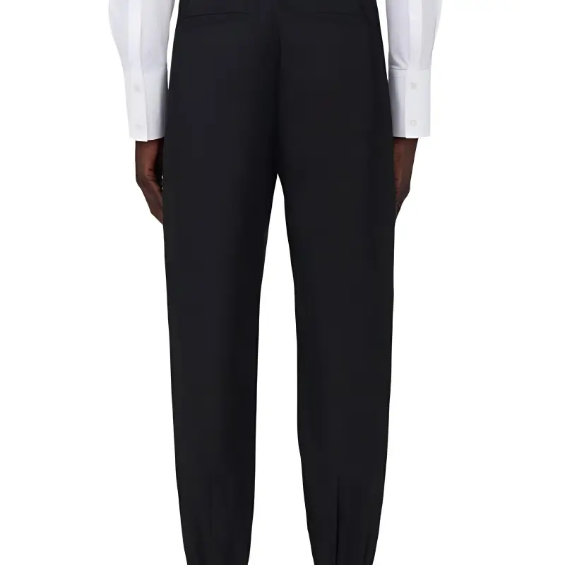 Alexander McQueen Elasticated Waistband Tapered Leg Trousers-4