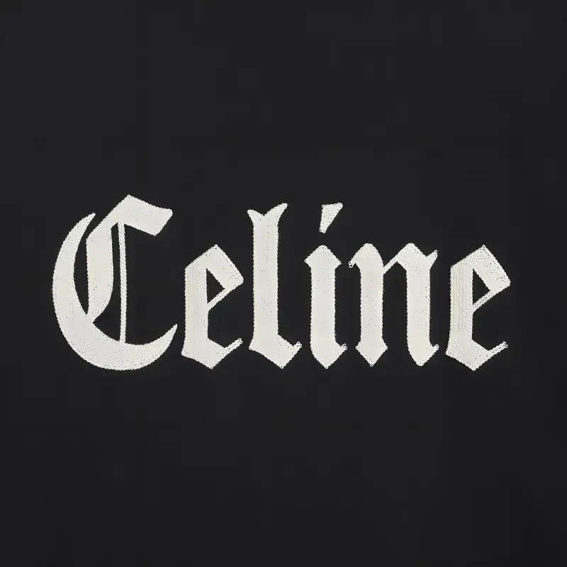 CELINE Zipped Hoodie In Cotton Fleece-3