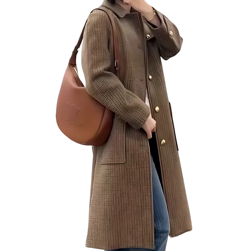 CELINE Coats Women's Brown-3