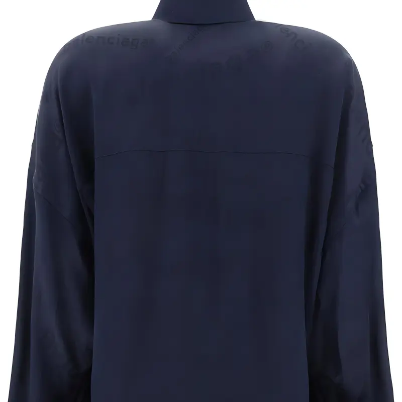 Balenciaga Allover Logo Long Sleeved Shirt-2