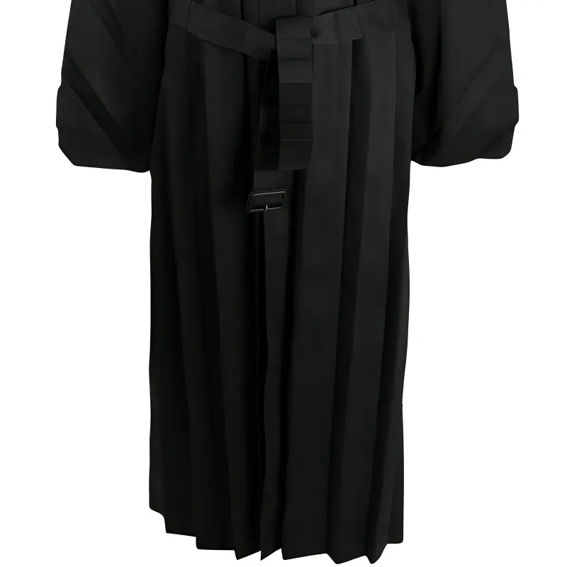 Balenciaga FW22 Trench Coat Loose Fit Version Men's Black-1