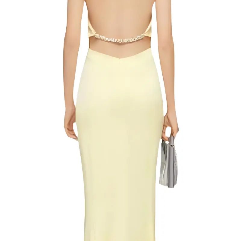 GIVENCHY FW22 Sleeveless Dress Women's Yellow-5