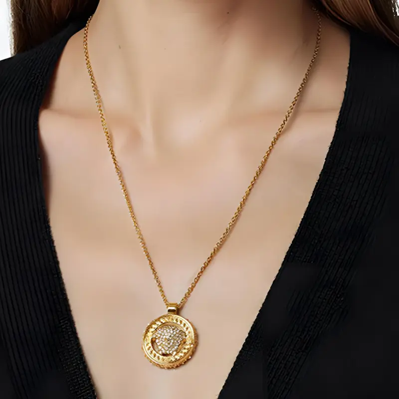 VERSACE Medusa '95 Crystal Necklace-2