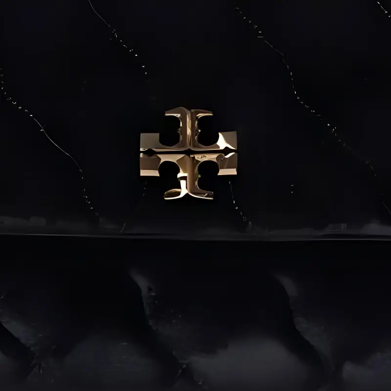 TORY BURCH Kira Velvet With Leather Handbag, Shoulder Bag Women's Black-1